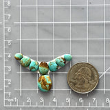 Small Sky Blue Mixed Number 8 Turquoise, Set of 8 Dimensions