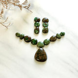 Small Mixed Mixed Lone Mountain Turquoise, Set of 16 Background