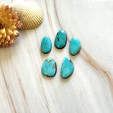 Small Sky Blue Freeform Number 8 Turquoise, Set of 5 Background
