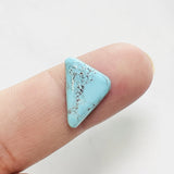L15 x W13 x H4 Sky Blue Triangle Bisbee Turquoise Background