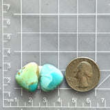 Medium Mixed Freeform Royston Turquoise, Set of 2 Dimensions