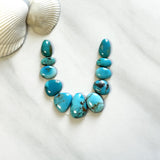 Small Sky Blue Mixed Lone Mountain Turquoise, Set of 11 Background