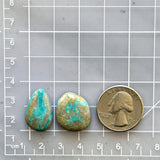 Medium Sky Blue Mixed Royston Turquoise, Set of 2 Dimensions