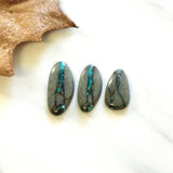 Large Sky Blue Mixed Royston Turquoise, Set of 3 Background