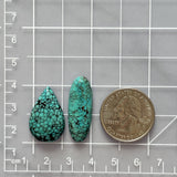 Large Ocean Blue Mixed Yungai Turquoise, Set of 2 Dimensions