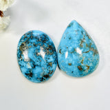 Medium Sky Blue Mixed Ithaca Peak Turquoise, Set of 2 Background