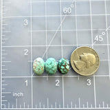 Small Mint Green Oval Namtso Lake Turquoise, Set of 3 Dimensions