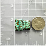 Large Sky Blue Bar Namtso Lake Turquoise, Set of 2 Dimensions