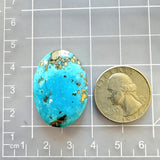 Large Sky Blue Oval Ithaca Peak Turquoise Dimensions