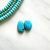 Small Sky Blue Freeform Ithaca Peak Turquoise, Set of 2 Background