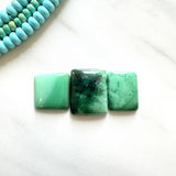 Small Mint Green Bar Crescent Lake Variscite, Set of 3 Background