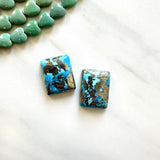 Large Sky Blue Bar Ithaca Peak Turquoise, Set of 2 Background