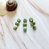 Small Lime Green Mixed Sonoran Gold Turquoise, Set of 9 Background