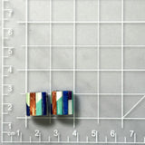 Mixed Inlay Turquoise Freeform Beads, Set of 1