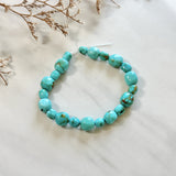 Sky Blue Fox Turquoise Smooth Nugget Beads Background
