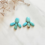 Small Sky Blue Mixed Kingman Turquoise, Set of 8 Background