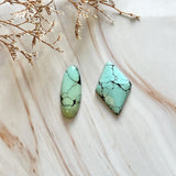 Large Sky Blue Mixed Wild Horse Turquoise, Set of 2 Background