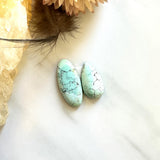 Medium Sky Blue Mixed Sand Hill Turquoise, Set of 2 Background