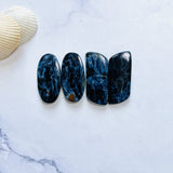 Large Deep Blue Mixed Pietersite Quartz, Set of 4 Background