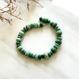 Mint Green Lucid Variscite Nugget Beads Background