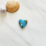 Large Sky Blue Heart Ithaca Peak Turquoise Background