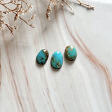 Small Sky Blue Freeform Royston Turquoise, Set of 3 Background