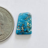 L15 x W11 x H4 Sky Blue Freeform Bisbee Turquoise Dimensions