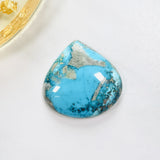 Large Sky Blue Teardrop Ithaca Peak Turquoise Background