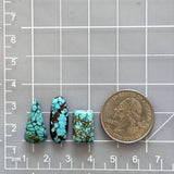 Large Oean Blue Mixed Mixed Turquoise, Set of 3 Dimensions