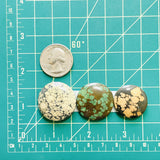 Large Mixed Round Mixed Turquoise, Set of 3 Dimensions