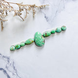 Small Lime Green Mixed Carico Lake Turquoise, Set of 9 Background