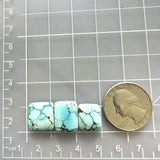 Small Sky Blue Bar Sand Hill Turquoise, Set of 3 Dimensions