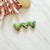Small Sea Green Heart Yungai Turquoise, Set of 3 Background