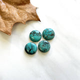 Medium Ocean Blue Round Yungai Turquoise, Set of 4 Background