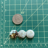 Small Mixed Round Mixed Turquoise, Set of 3 Dimensions