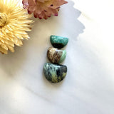 Small Mixed Half Moon Mixed Turquoise, Set of 3 Background