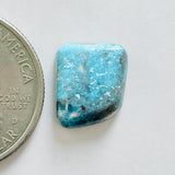 L15 x W13 x H3 Sky Blue Freeform Bisbee Turquoise Dimensions