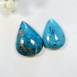 Large Sky Blue Teardrop Ithaca Peak Turquoise, Set of 2 Background