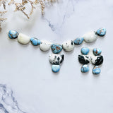 Small Mixed Mixed Mixed Turquoise, Set of 17 Background
