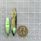 Large Mint Green Surfboard Crescent Lake Variscite, Set of 2 Dimensions