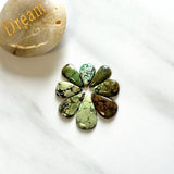Medium Mixed Teardrop Treasure Mountain Turquoise, Set of 8 Background