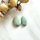 Large Faint Green Mixed Crescent Lake Variscite, Set of 2 Background