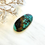 Large Sky Blue Oval Yungai Turquoise Background