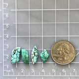 Medium Sky Blue Mixed Namtso Lake Turquoise, Set of 4 Dimensions