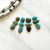 Small Mixed Mixed Number 8 Turquoise, Set of 12 Background