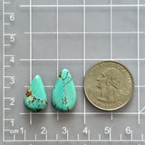 Small Sky Blue Teardrop Yungai Turquoise, Set of 2 Dimensions