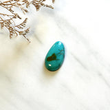 Medium Ocean Blue Freeform Lone Mountain Turquoise Background