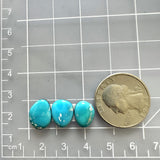 Small Sky Blue Freeform Royston Turquoise, Set of 3 Dimensions