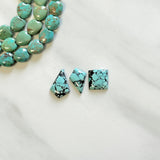 Small Sky Blue Mixed Yungai Turquoise, Set of 3 Background