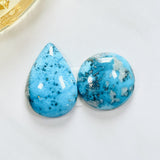 Large Sky Blue Mixed Ithaca Peak Turquoise, Set of 2 Background